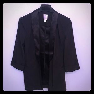 Lauren Conrad satin-collared jacket